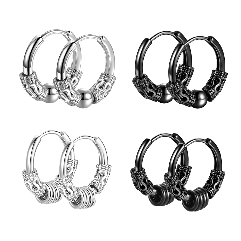 Street Fashion Rings - 1 paio di orecchini a cerchio