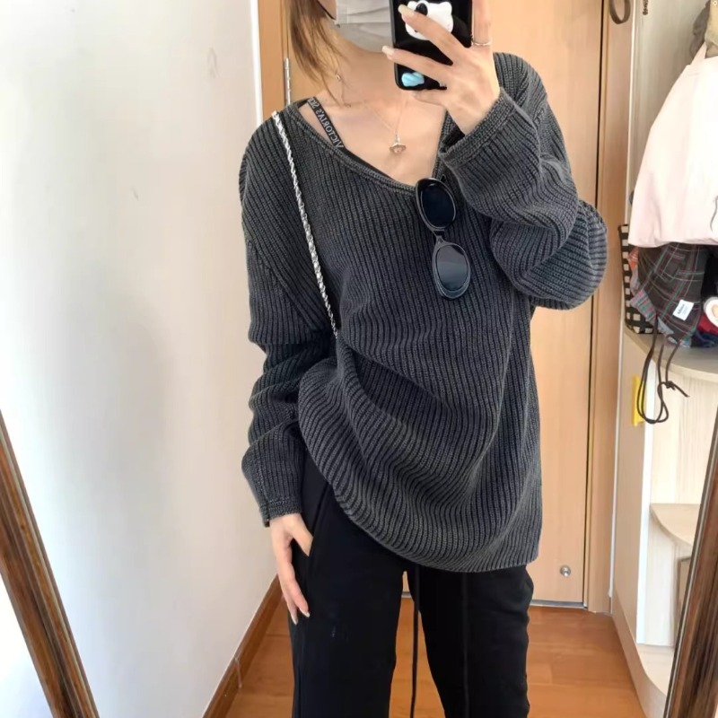 Street Fashion Winter 2025 - Maglione a maniche lunghe casual in