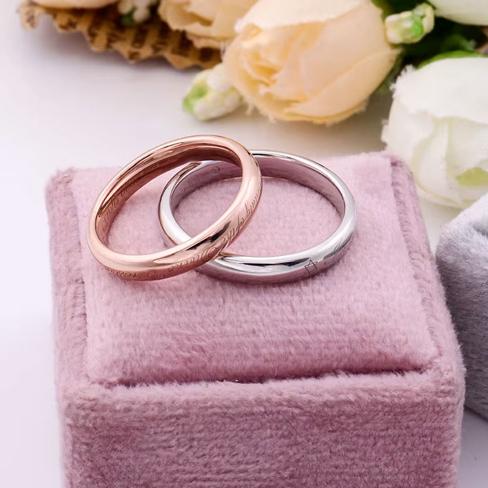 Street Fashion Rings - Anello di coppia in argento sterling