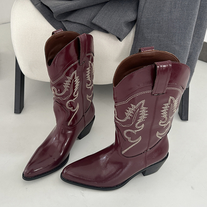 Street Fashion Designers - Liyke Designer Stivali western in pelle