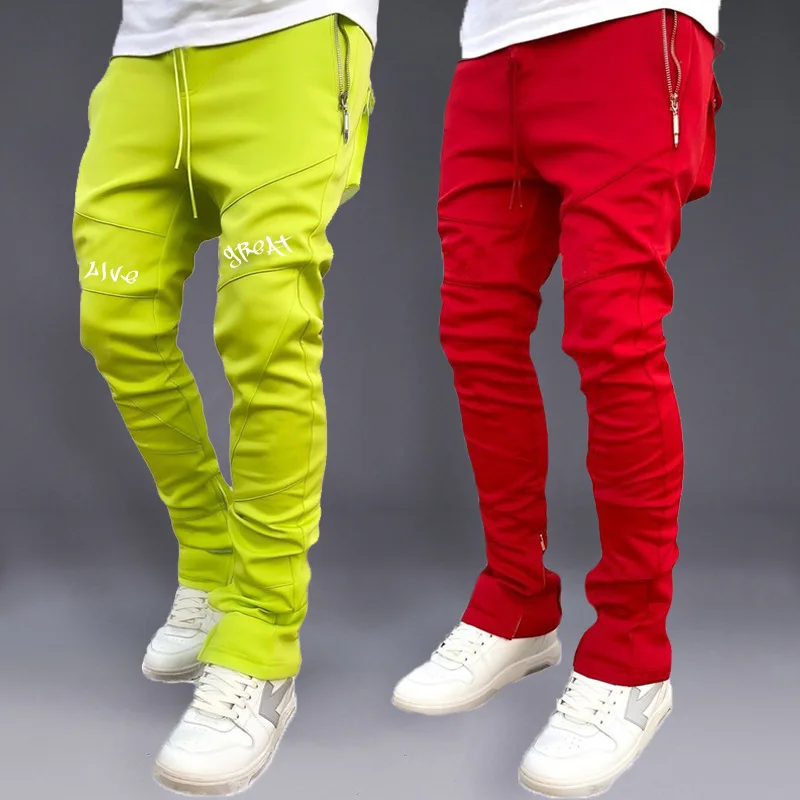 Street Fashion Korean - Pantaloni sportivi da uomo coreano autunno