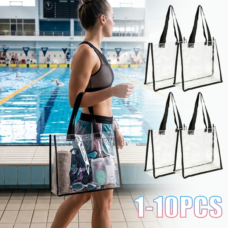 Street Fashion Photoshoot - 1-10 Pezzi Borsa a Tracolla Trasparente