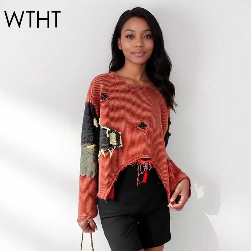 Street Fashion Winter 2025 - WTHT Moda Nuove Donne Patchwork Irregolare