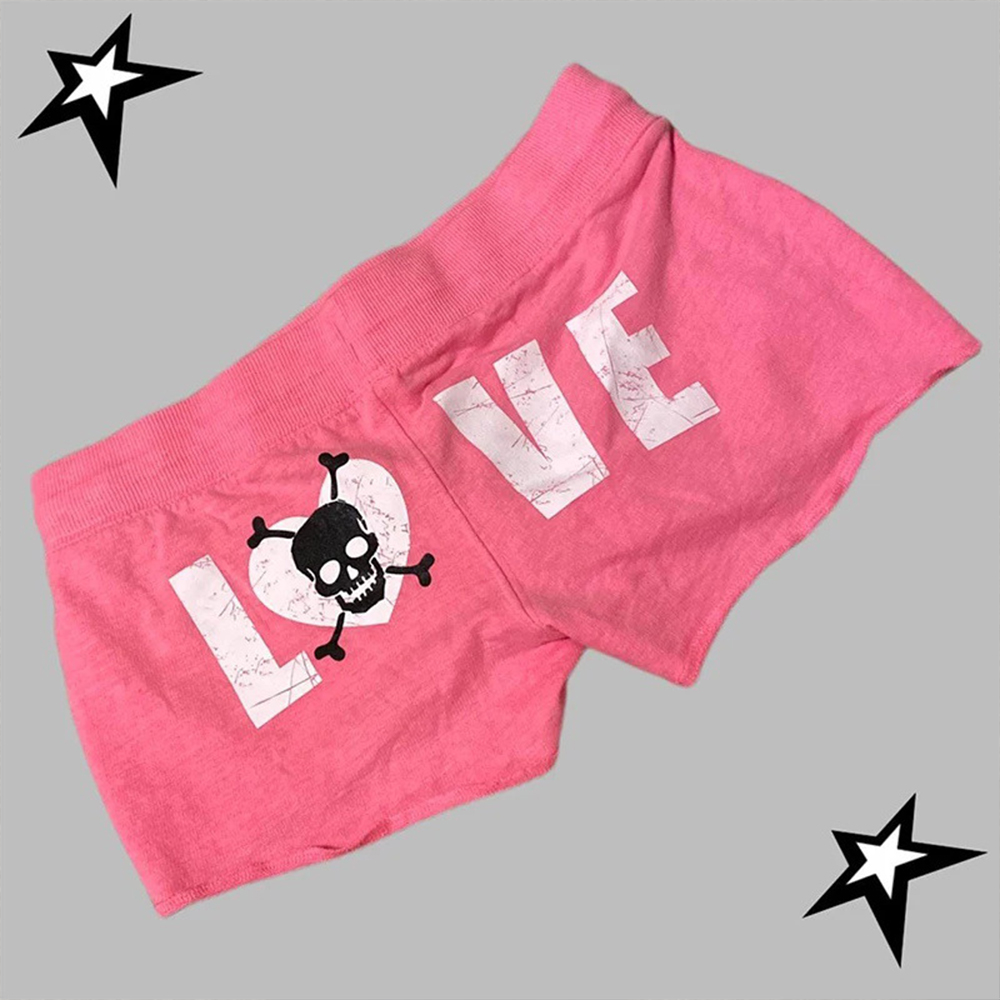 Street Fashion Y2K - Shorts Estivi Retrò Punk Casual Moda