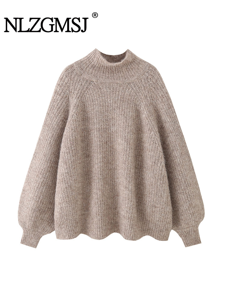 Street Fashion Winter 2025 - Nlzgmsj 2025 Autunno Chic Pullover lavorato