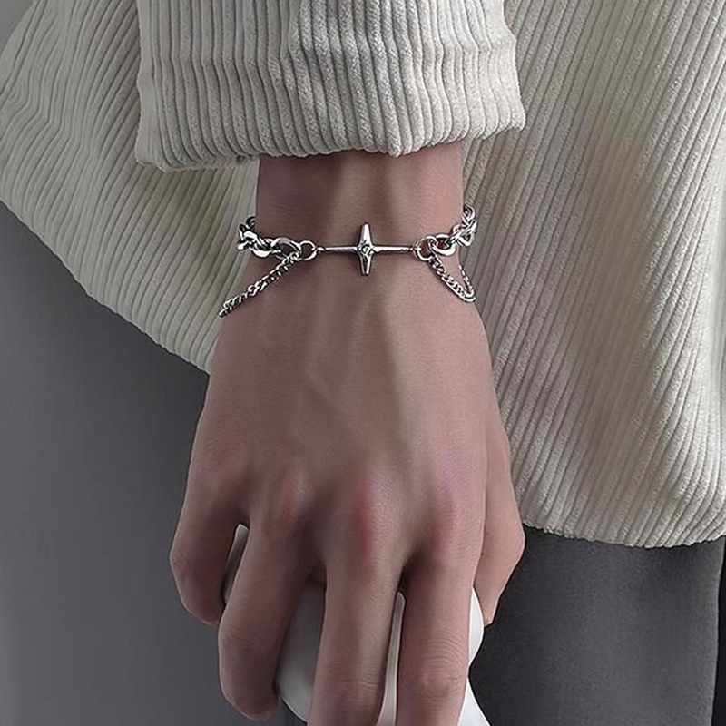 Street Fashion Rings - Bracciale vintage con stella a sei