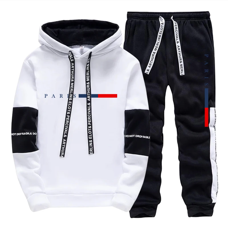 Street For Fashion - Set da Uomo/Felpa con Cappuccio/Pantaloni Moda
