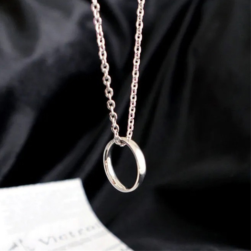 Street Fashion Rings - Collana con ciondolo ad anello di
