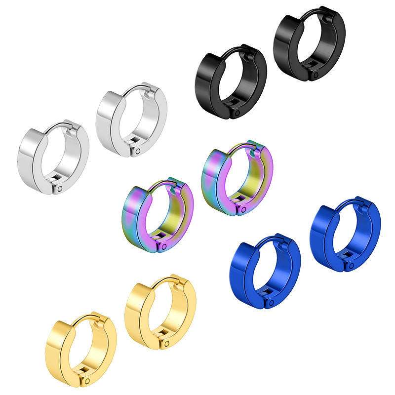 Street Fashion Rings - 1 paio di orecchini a cerchio