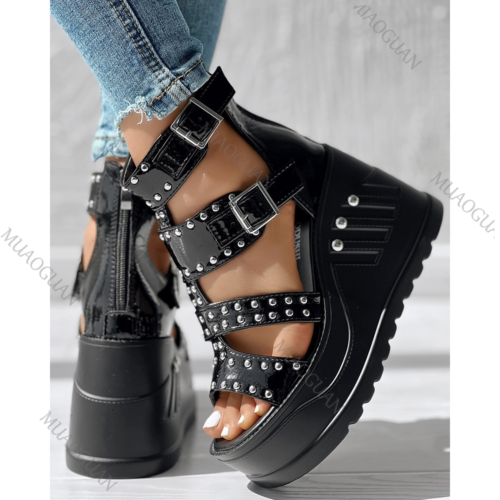 Sandali neri da donna alla mod - Street Fashion Shoes recensione e prezzo