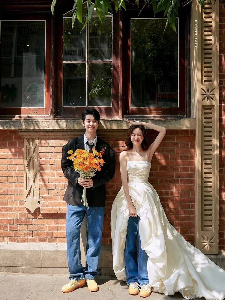 Abito da sposa in denim alla m - Street Fashion Korean recensione e prezzo